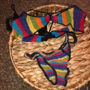 Rasta worn but okay condition swimsuit